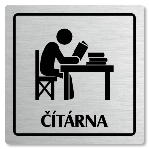 Čítárna, 100x100mm, stříbrná, Arizona